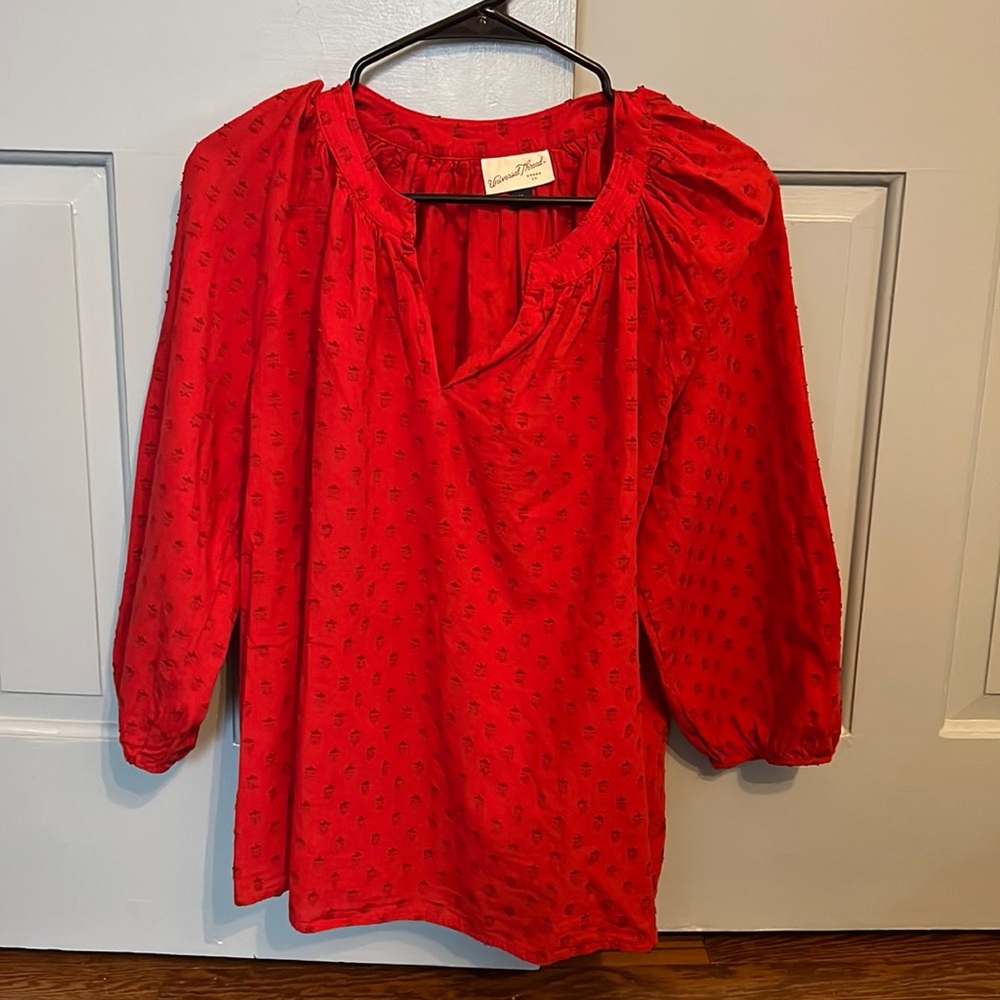 Universal Threads cotton peasant blouse